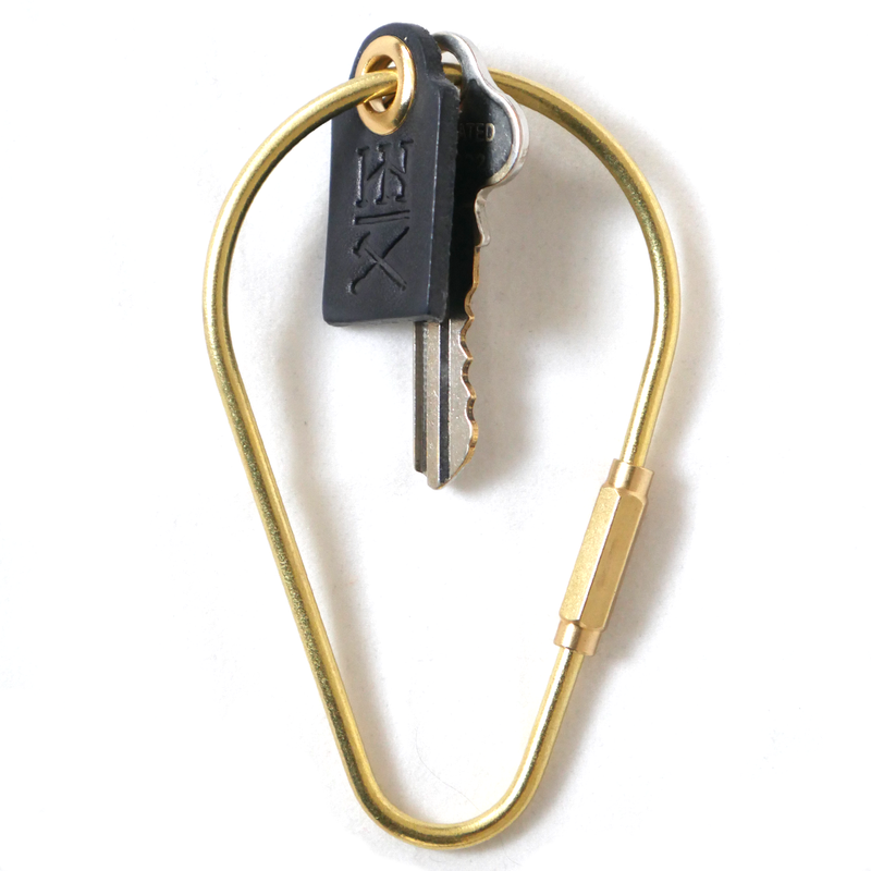Brass Keyring Teardrop