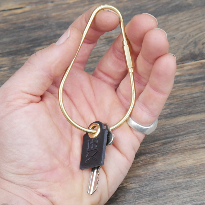 Brass Keyring Teardrop